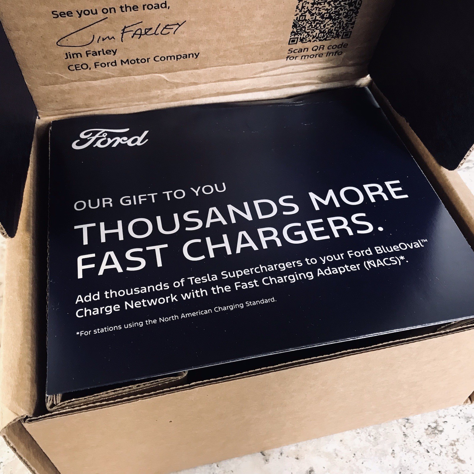 FORD FAST CHARGING NACS ADAPTER FOR TESLA SUPERCHARGERS F-150LIGHTNING/MACH-E