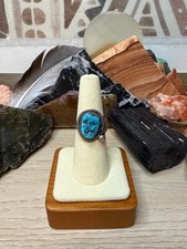 Vintage Native American Navajo Sterling Silver Turquoise Size 7 Ring