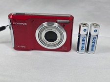 Olympus X-44 14MP Digital Camera Red 5x Optical Zoom Tested Working Digicam