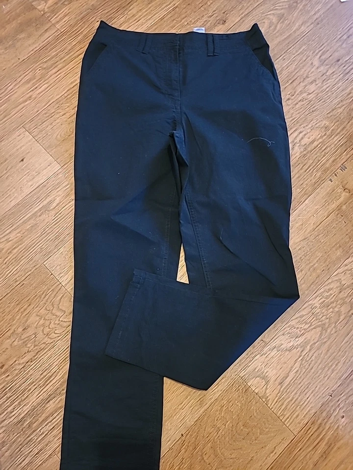 Pantalón chino negro para dama talla siguiente 12R Foto 3 de 3