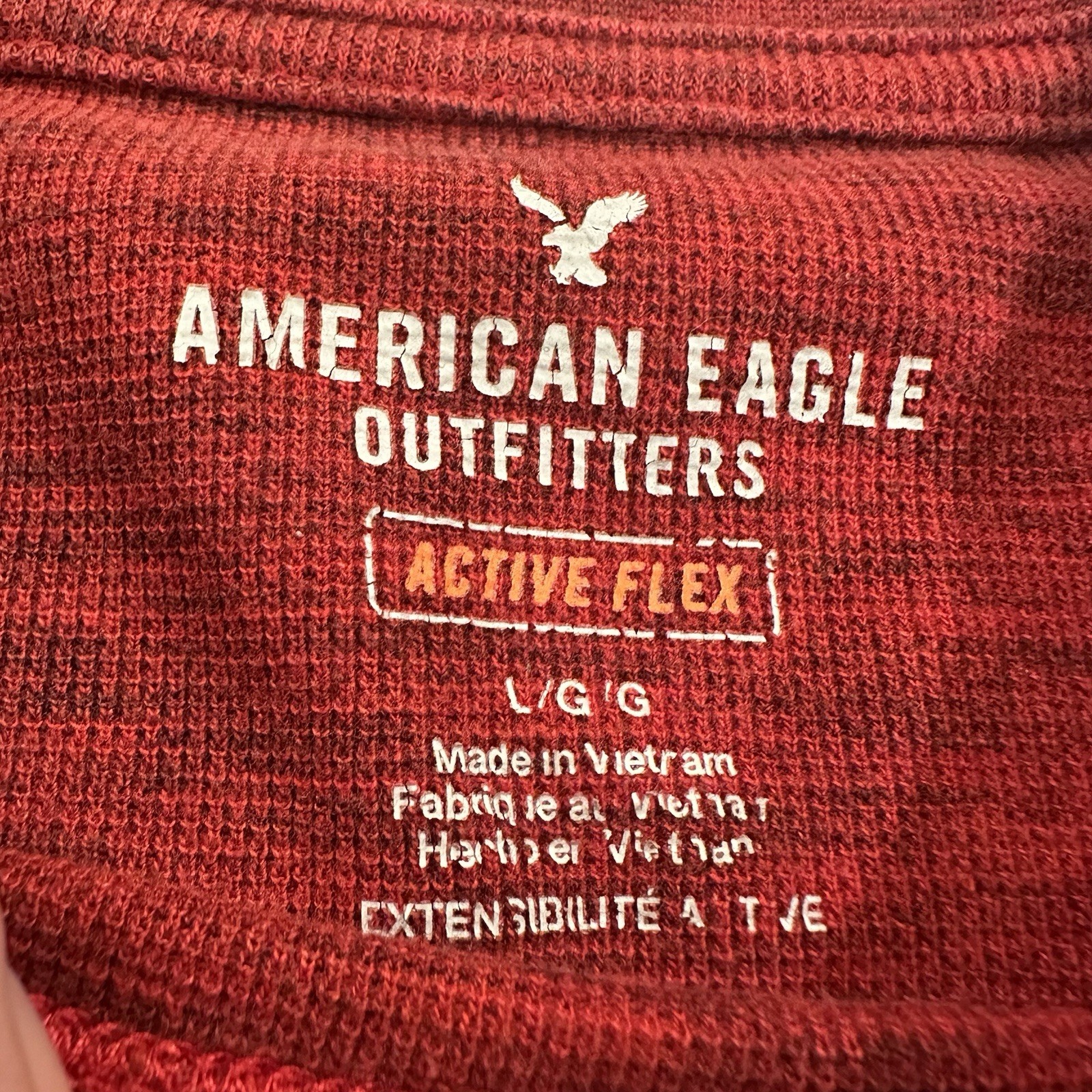 American Eagle Active Flex Waffle Knit Thermal Sh… - image 2