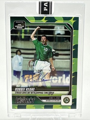 2026 Panini FIFA Road to World Cup Robbie Keane Auto /10 RARE!! Ireland