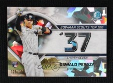 2023 Bowman Scouts Top 100 Atomic Refractor 125/150 Oswald Peraza #BTP-37 16ch