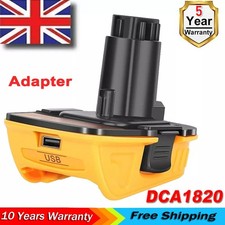 DCA1820 Battery Adapter USB For Dewalt 18V/20V Li-ion Convert To Ni-Cad Ni-MH