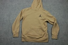 Jordan Hoodie Youth Large 12-14 Beige Jumpman Fleece Pullover Nike Sweatshirt