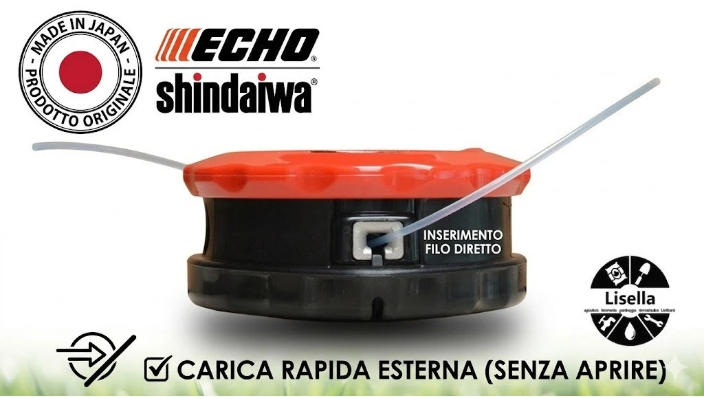 Testina per strimmer, doppia linea di ricambio per decespugliatore e decespugliatore, M12 X 1,5 LH Testina per strimmer, doppia linea di ricambio per decespugliatore e decespugliatore, M12 X 1,5 LH