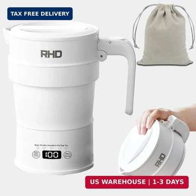 Travel Foldable Electric Kettle, 700ML Hot Water Kettle with Multifunctional Pan
