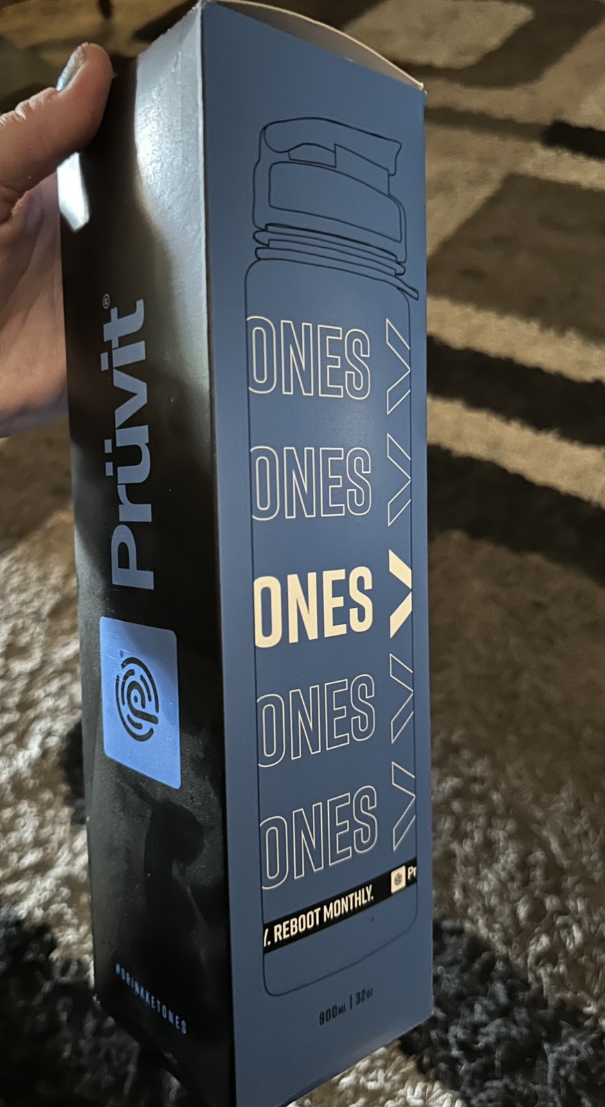 Pruvit Ketones Keto Shaker / Blender Bottle 32 Oz, Mixing Ba