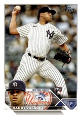 2023 Topps Update US56 Randy Vasquez New York Yankees Rookie Card