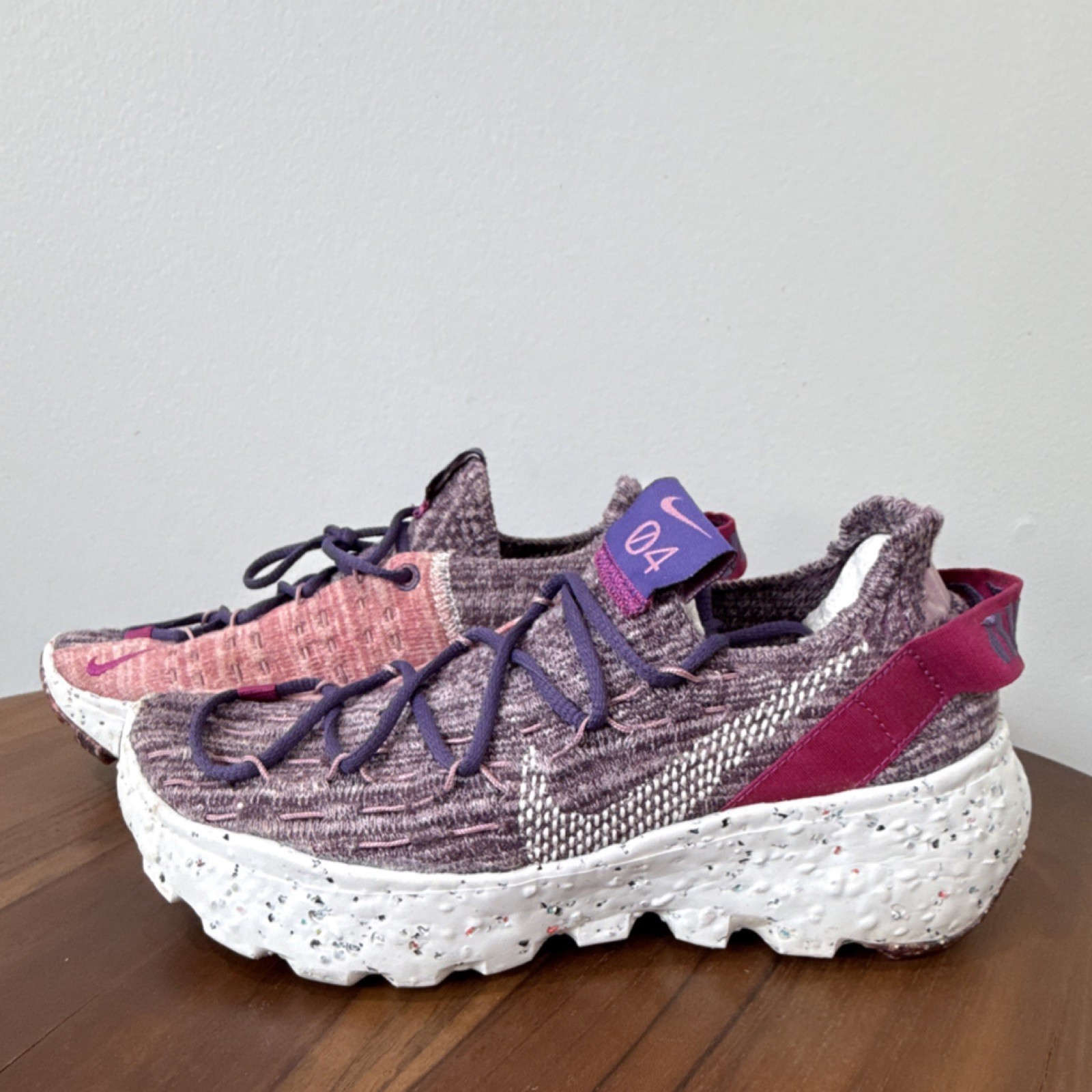 Nike Space Hippie 04 Cactus Flower CD3476-500 Purple Pink White Women's Sneaker