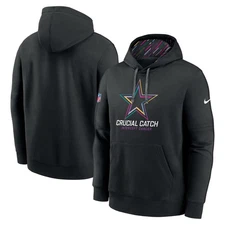 Dallas Cowboys Men's Nike Crucial Catch Therma Performance Pullover Hoodie