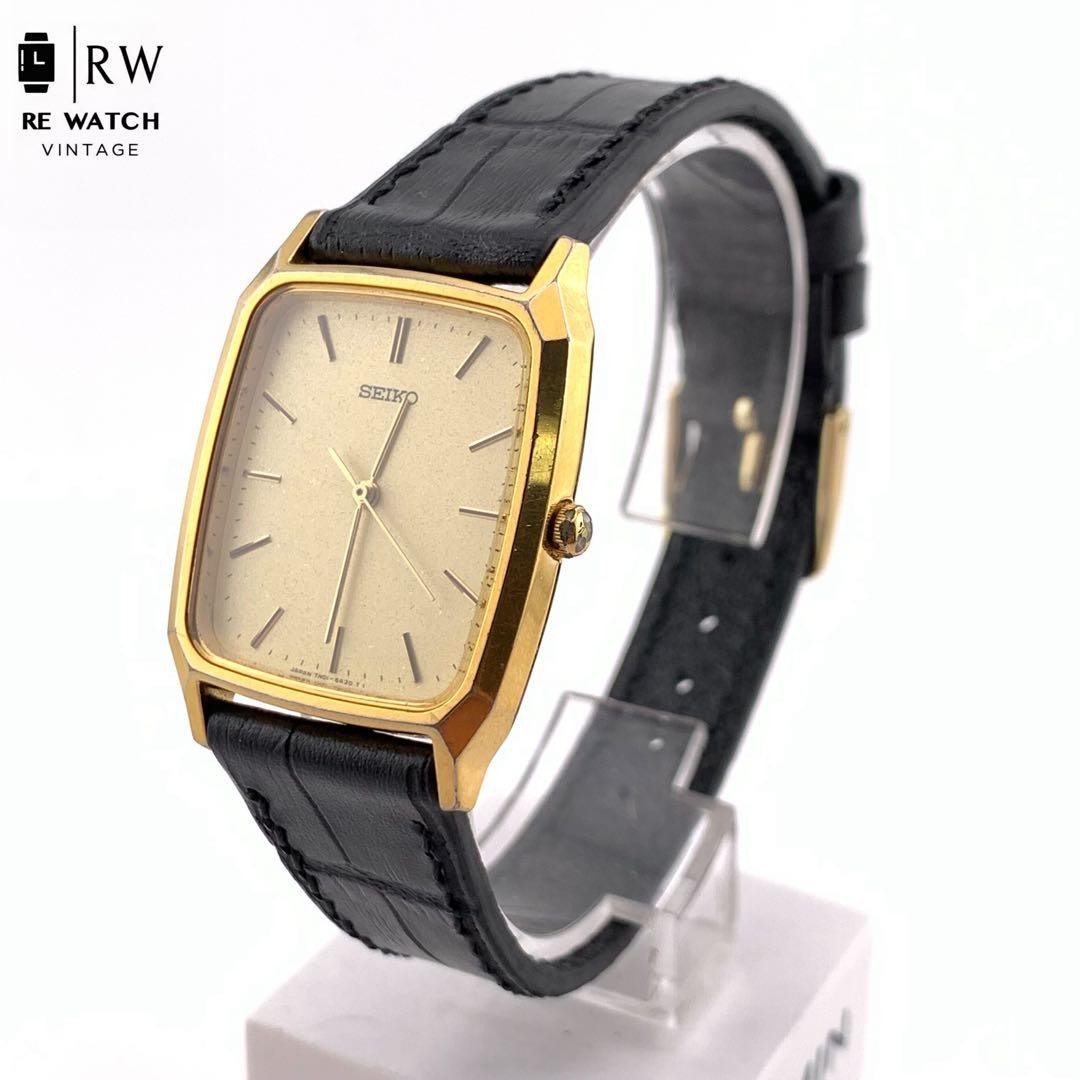 Analog 7 5A30 Watch Black 7N01 5347 SEIKO Gold - vintagewatches.pk