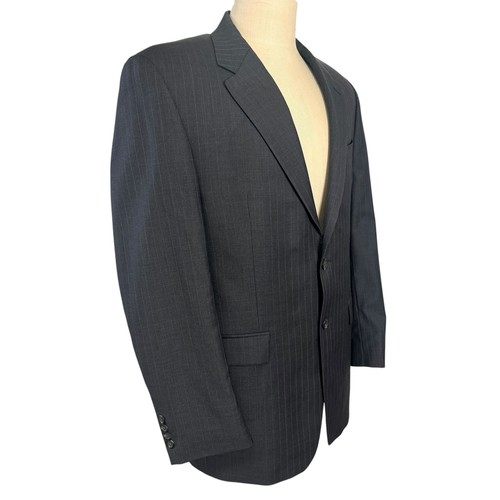 Lauren Ralph Lauren Vintage Wool Blazer Pinstripe Classic Old Money Jacket 42L - 第 2/9 張圖片