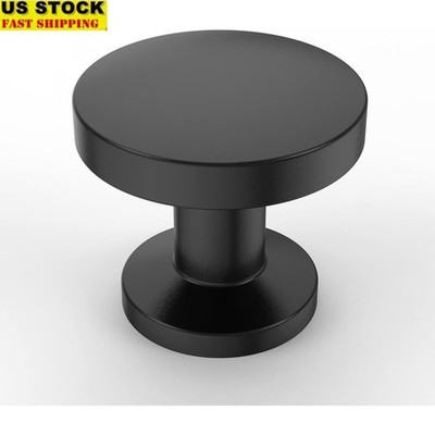 20 Pack Matte Black Cabinet Knobs Heavy Duty Drawer Dresser Hardware Zinc Knob