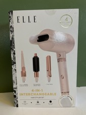 Elle 4 In 1 Interchangeable Hair Styler Set Blow Dryer Rose Gold Brand New
