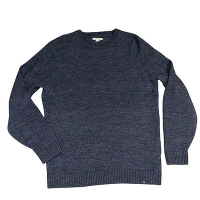 Brax Rick Crewneck Sweater Wool Acrylic Blend Tonal Band Pullover Men s XL