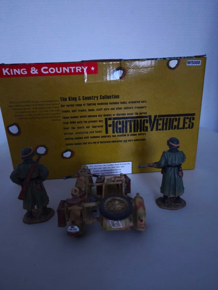 King&Country WS088, ROAD BLOCK , 1/32 , No Thomasgunn,no Showcase - Photo 3/4