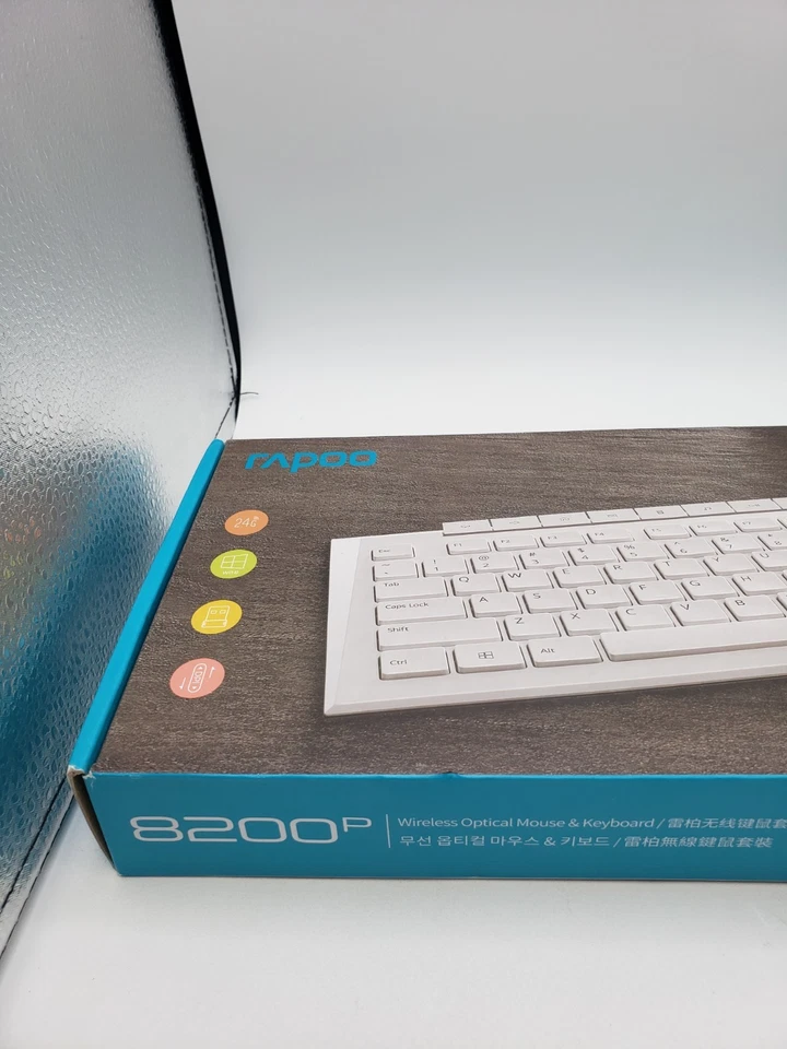 Rapoo 8200p Wireless Mouse & Keyboard Color White - Image 2 of 4