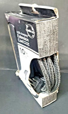 Cordinate Decor 10ft Extension Cord with 2 AC Outlets 2 USB Ports Flat Plug