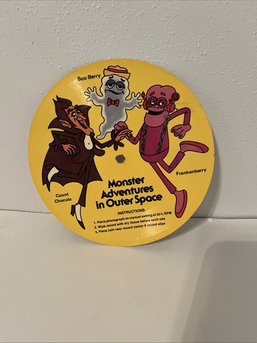 Monster Adventures In Outer Space 33 1/3 RPM Record