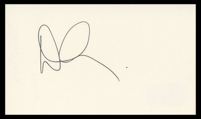 Denis Leary Rescue Me Authentic Signed 3x5 Index Card Autographed BAS #BV04116