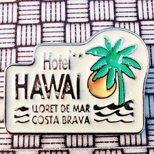 Hotel Hawai Lloret de Mar Costa Brava Spain Enamel Pin Badge 28mm x 21mm