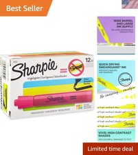 Tank Style Highlighters Chisel Tip Assorted Box of 12