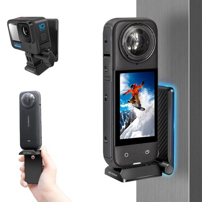 REYGEAK Magnetic Mount Stand for Insta360 X5,Aluminum Camera Holder Mount,Mag...