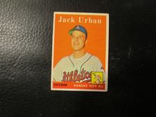 1958   TOPPS #367   JACK URBAN  As   EX/EXMT