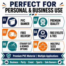 PVC Banners Heavy Duty Outdoor Custom Printed Advertising Vinyl Banner Sign