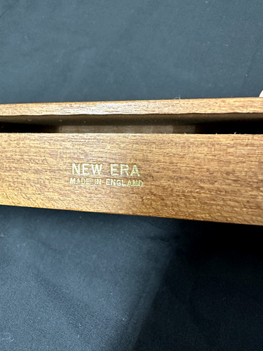 Vintage New Era Woodblock, 1960s, England Stamp, 7x2.5x1.5 - EXCELLENT
