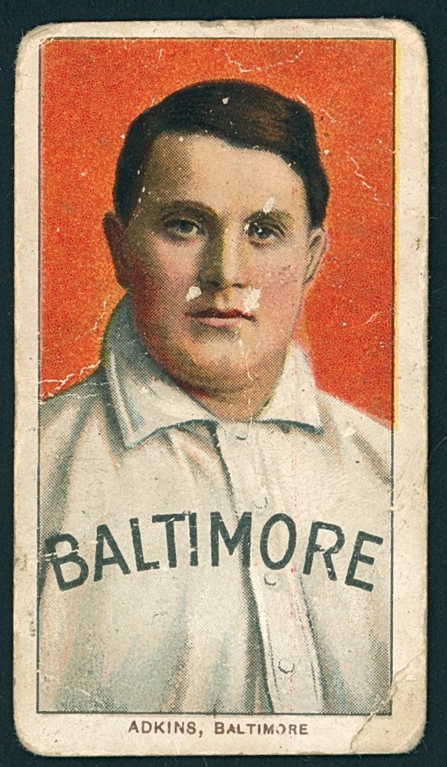 1909-11 T206 Piedmont 350 Portrait, Doc Adkins - 18th Scarcest Card in Set PR/FR