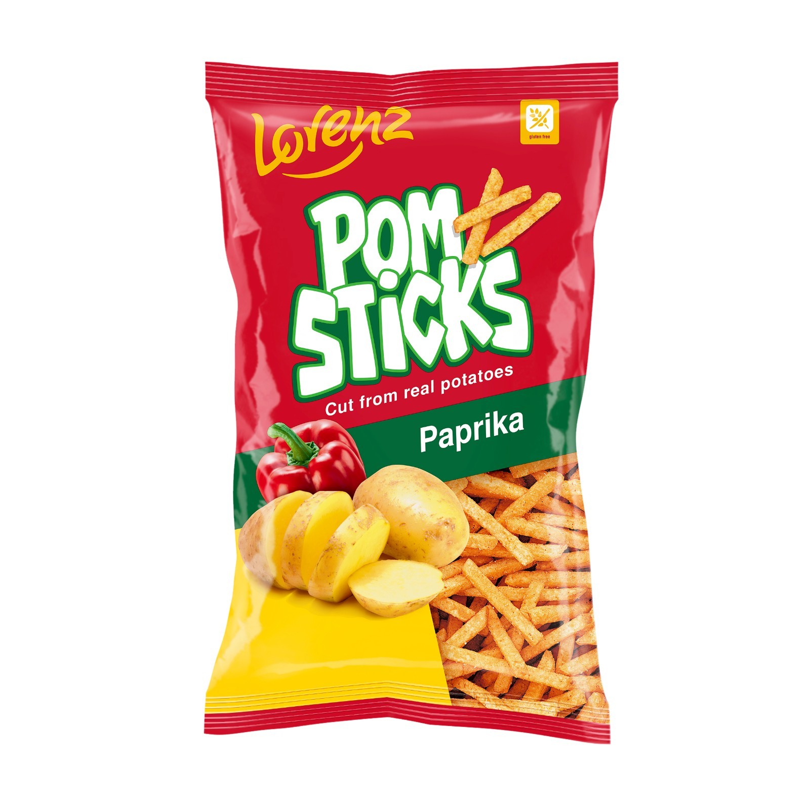 Lorenz Pomsticks Paprika 85g - Pack of 3
