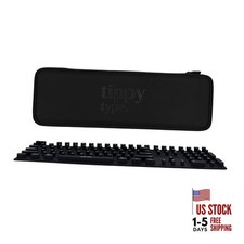Raised Keyboard Cover for Long Nails   Fits Logitech MX Keys S MATTE BLACK