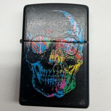 UPC 041689280420 product image for Zippo 2013 SKULL Black Matte Lighter K 13 Multi Color Skull - UNTESTED AS IS | upcitemdb.com