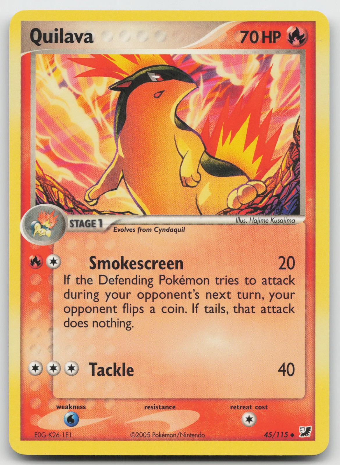 Quilava Uncommon Normal Unseen Forces 45/115 NM