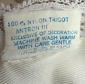 Vintage Babydoll Slip Dress 34 S M Nylon Antron III Satin Lace Coquette Feminine