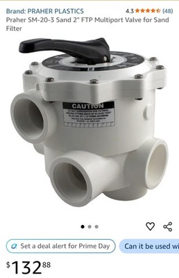 Praher SM-20-3 2'' FTP Multiport Valve for Sand Filter