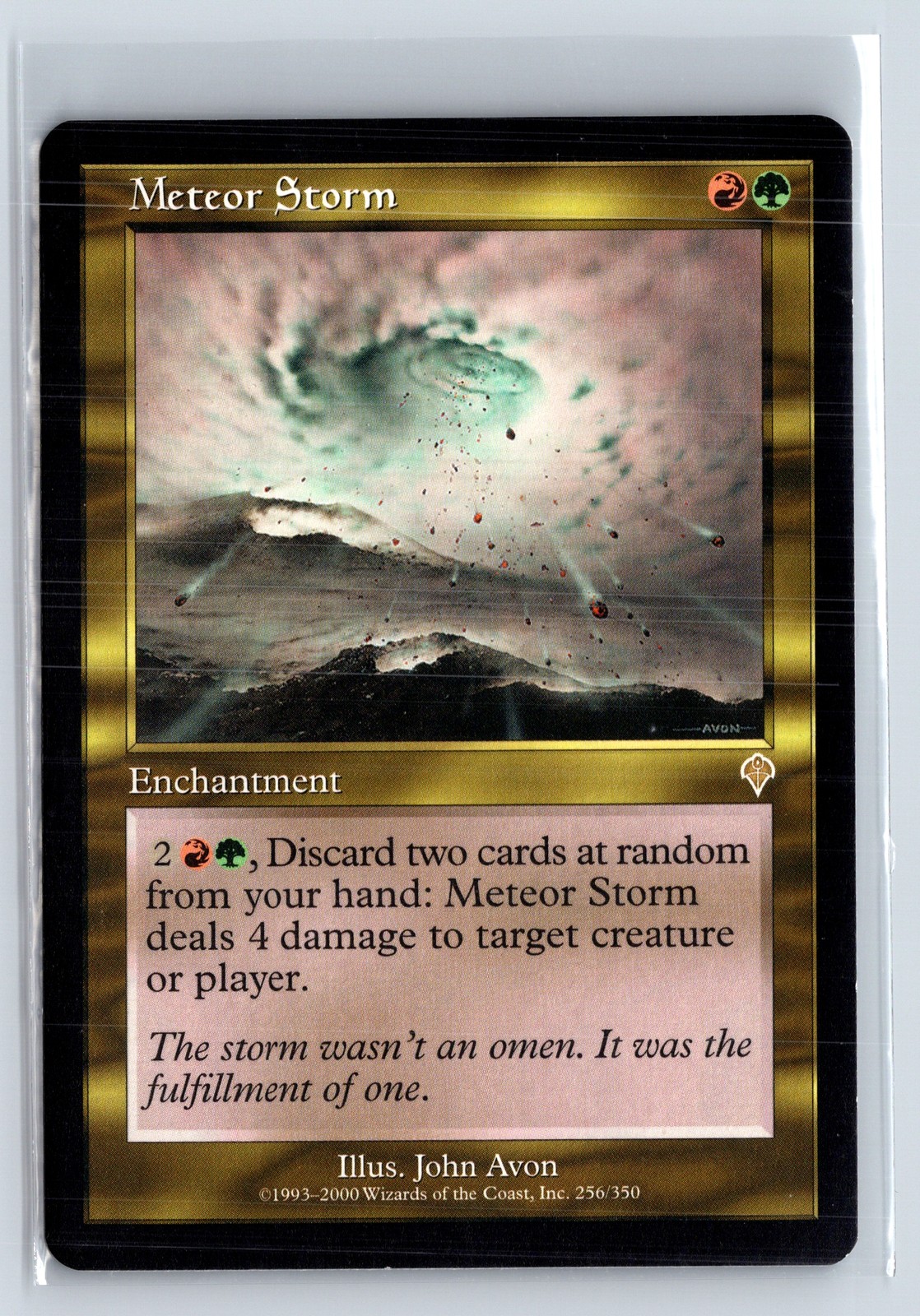 METEOR STORM – MTG Magic the Gathering Card – Invasion – Rare