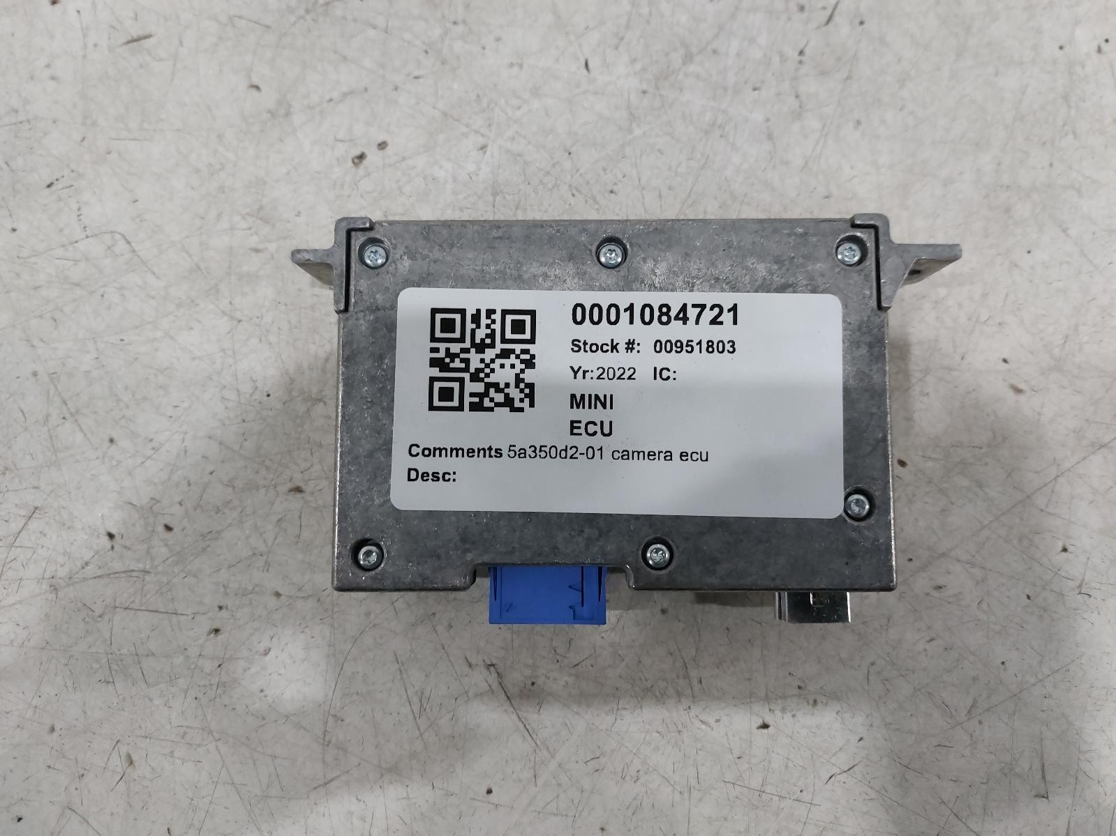 2022 MINI (BMW) Mk3 (F56) IB1P23M0 Electric Camera Control Module ECU 5A350D2-01