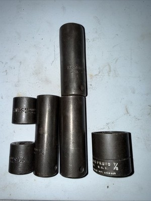 Lot Of Proto 8 Point Sockets Excellent Condition 