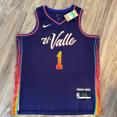 Phoenix Suns Devin Booker El Valle AUTHENTIC Jersey MENS Size XL 52 NWT!