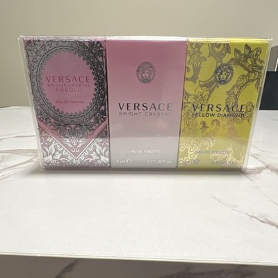Versace Miniatures Collection Spray Gift Set 3x0.17 fl oz Bright Crystal