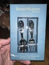 REED  BARTON Sweet Dreams 2 Piece Flatware Dishwater Safe Moon Stars