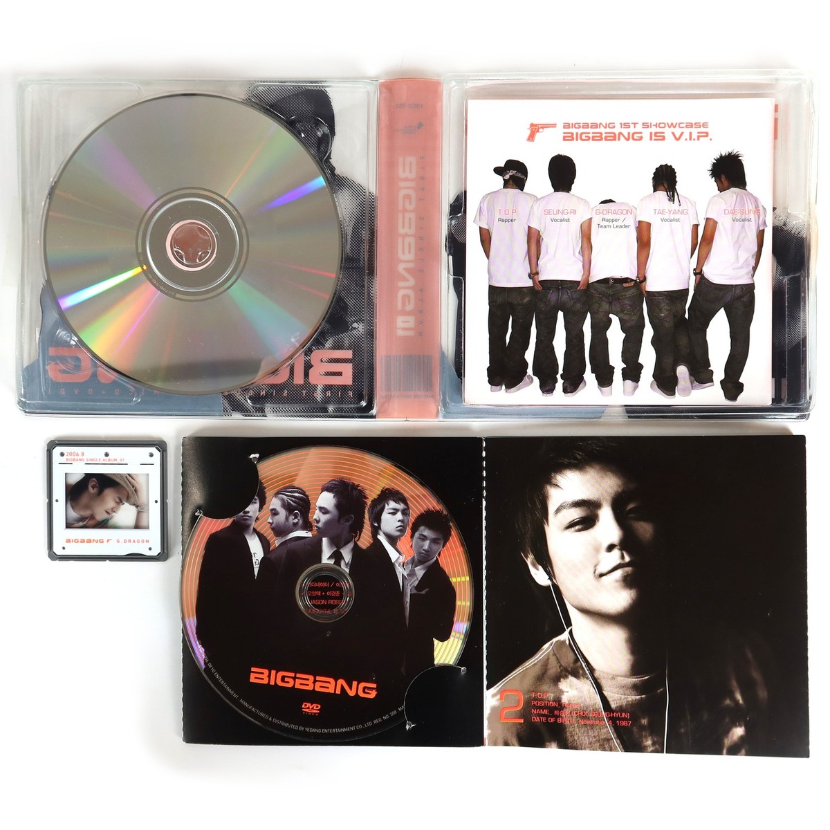 Bigbang - First Single Album CD + G-Dragon Photo 2006 [Yedang