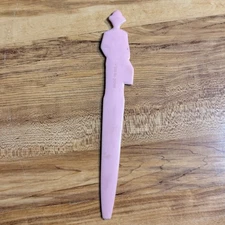Vintage Fuller Brush Company Pink Plastic Advertising Letter Opener, Made in USA