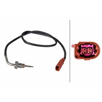 Sensor Abgastemperatur 2-Polig 790 Mm Kabel Hella FüR U.A. Skoda Karoq