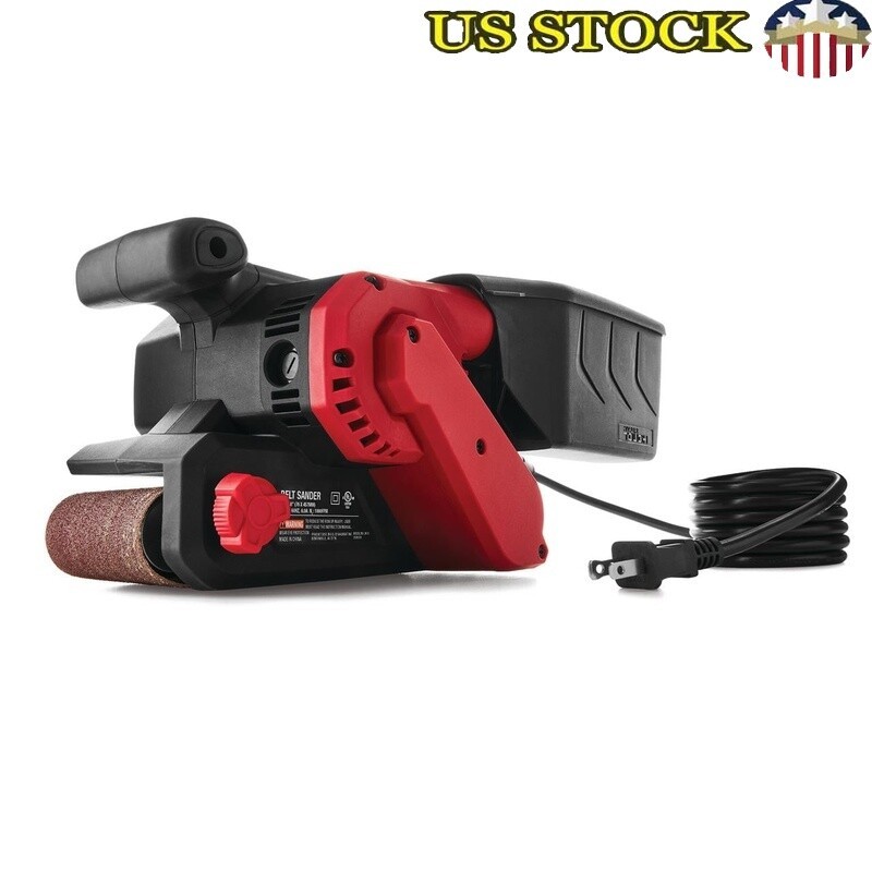 6A Handheld Belt Sander with Dust Collection 3x18 Inch Quick Release