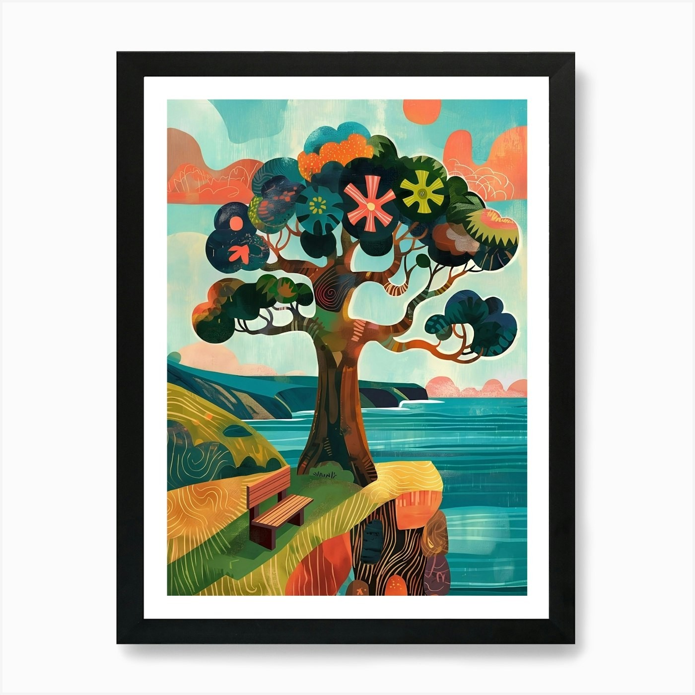 Tree Of Life 2 Art Print Framed Wall Art Poster Canvas Print Picture