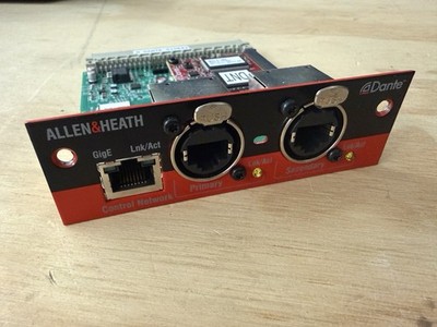 ALLEN & HEATH M-DANTE-A 64 x 64 Channel iLive / GLD / ME Networking Option Card
